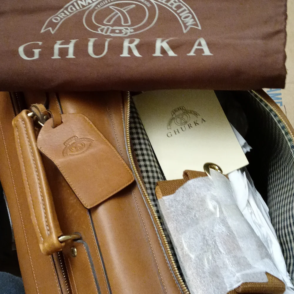Ghurka No. 83 Leather Garment Bag